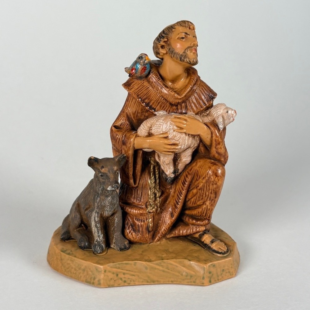 1994 Fontanini SAINT FRANCIS OF ASSISI 649 Heirloom Nativity Figurine Italy 4"